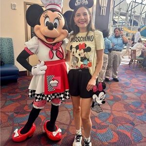 Moschino x H&M Yellow Tee with Mickey and Minnie Print